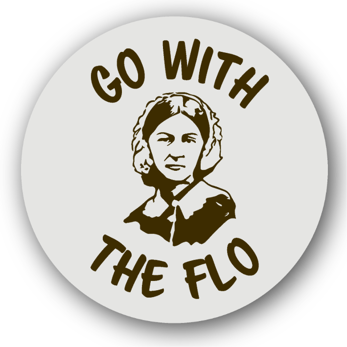 Go with the Flo (Florence Nightingale) - Fridge Magnet