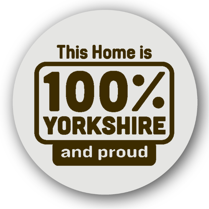 This Home is 100% Yorkshire And Proud - Fridge Magnet