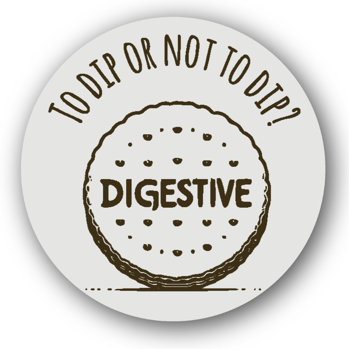 To Dip or Not To Dip Digestive?  - Fridge Magnet