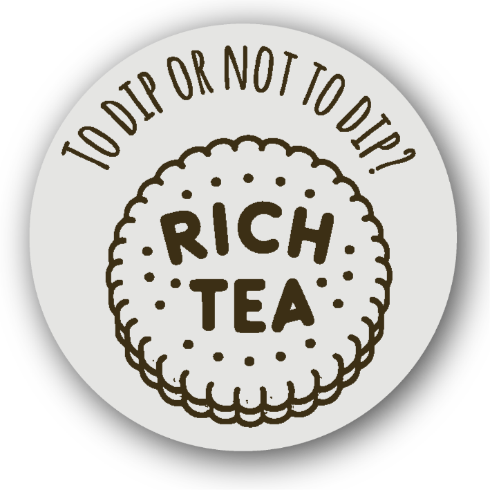 To Dip or Not To Dip Rich Tea?  - Fridge Magnet