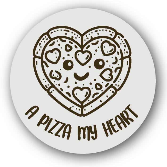 A Pizza My Heart - Fridge Magnet