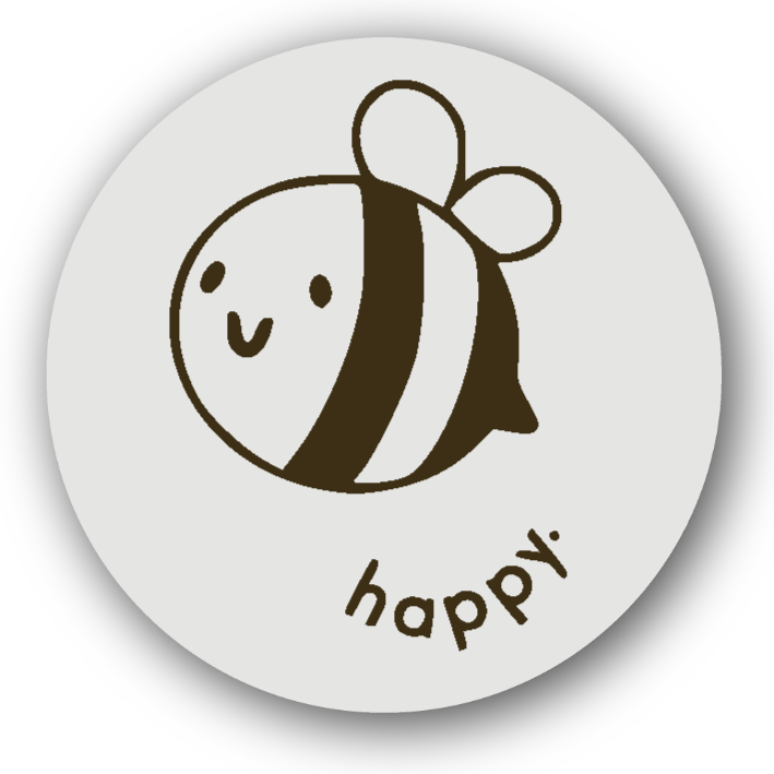 Bee Happy - Fridge Magnet