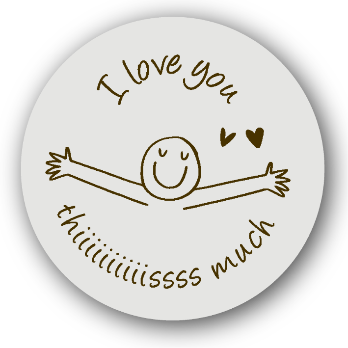 I Love You This Much - Fridge Magnet